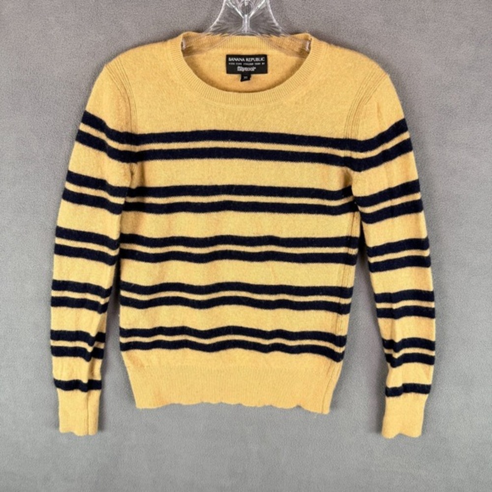 Banana Republic Womens Filpucci Yarn Sweater XS Wool Cashmere‎ Blend Y2K Striped
